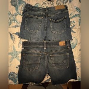 Two pair of jean shorts size 4